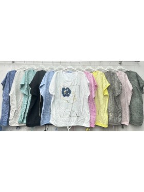 Bluzki damskie wloskie ,size uni ,paczka 6szt,mix kolor
