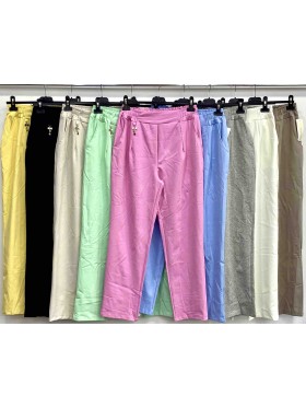 Spodnie damskie wloskie ,size uni ,paczka 6szt,mix kolor
