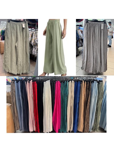 Spodnie damskie wloskie ,size uni ,paczka 6szt,mix kolor