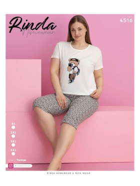 Piżama damskie tureckie,size xl-4xl,paczka 8szt,1kolor