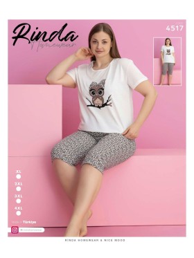Piżama damskie tureckie,size xl-4xl,paczka 8szt,1kolor
