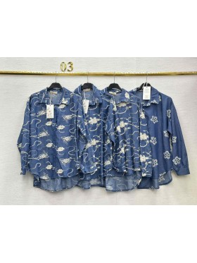 Koszule damskie ,size uni,paczka 6szt,mix kolor