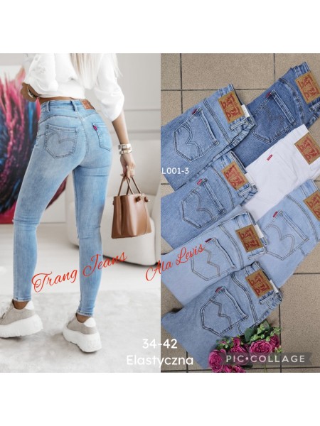 Jeansy damskie ,size 34-42,paczka 10szt ,