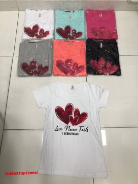 Bluzki damskie , size M-XL ,paczka 12szt mix kolor