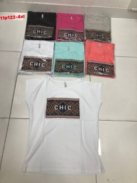 Bluzki damskie , size 2-4XL ,paczka 12szt mix kolor