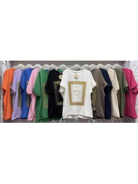 Bluzki damskie wloskie ,size uni ,paczka 6szt,mix kolor
