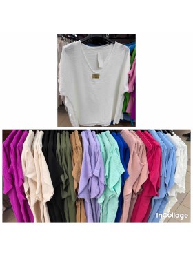 Bluzki damskie wloskie ,size uni ,paczka 6szt,mix kolor