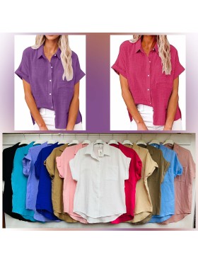 Koszule damskie wloskie ,size uni ,paczka 6szt,mix kolor