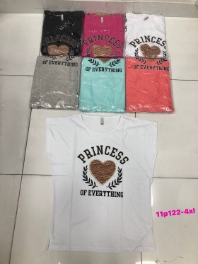Bluzki damskie , size 2-4XL ,paczka 12szt mix kolor