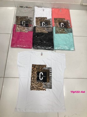 Bluzki damskie , size 2-4XL ,paczka 12szt mix kolor