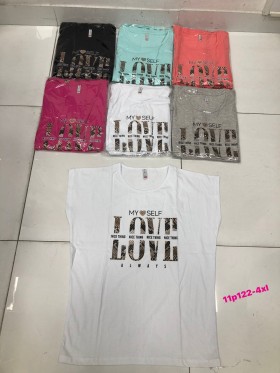 Bluzki damskie , size 2-4XL ,paczka 12szt mix kolor