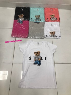 Bluzki damskie , size M-XL ,paczka 12szt mix kolor