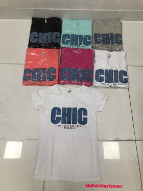 Bluzki damskie , size M-XL ,paczka 12szt mix kolor