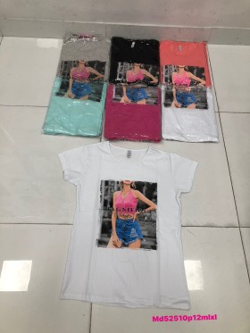 Bluzki damskie , size M-XL ,paczka 12szt mix kolor