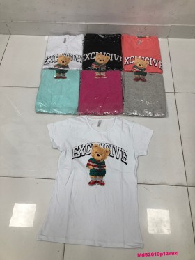 Bluzki damskie , size M-XL ,paczka 12szt mix kolor