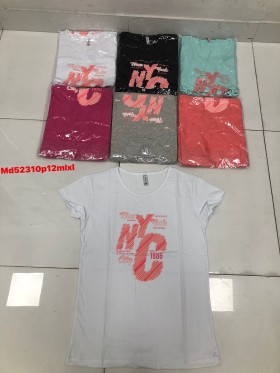 Bluzki damskie , size M-XL ,paczka 12szt mix kolor