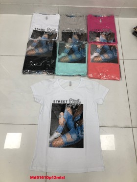 Bluzki damskie , size M-XL ,paczka 12szt mix kolor