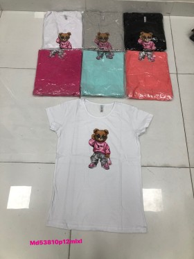 Bluzki damskie , size M-XL ,paczka 12szt mix kolor