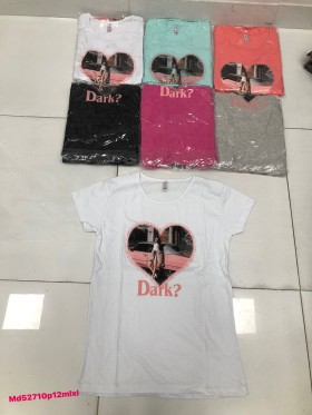 Bluzki damskie , size M-XL ,paczka 12szt mix kolor