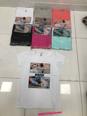 Bluzki damskie , size M-XL ,paczka 12szt mix kolor