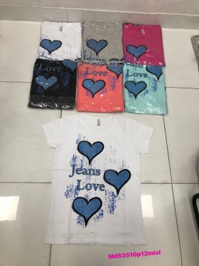 Bluzki damskie , size M-XL ,paczka 12szt mix kolor