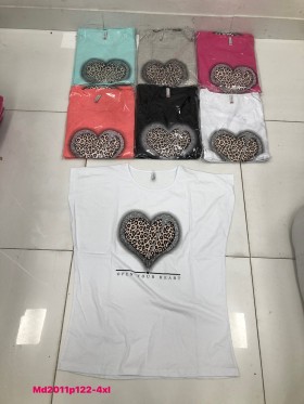 Bluzki damskie , size 2-4XL ,paczka 12szt mix kolor