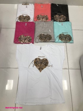 Bluzki damskie , size 2-4XL ,paczka 12szt mix kolor