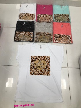 Bluzki damskie , size 2-4XL ,paczka 12szt mix kolor