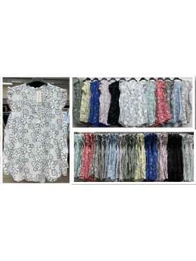Bluzki damskie wloskie, Size uni,paczka 6szt,mix kolor