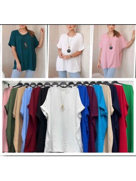 Bluzki damskie wloskie, Size uni,paczka 6szt,mix kolor
