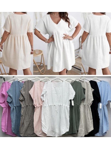 Tuniki damskie wloskie, Size uni,paczka 6szt,mix kolor