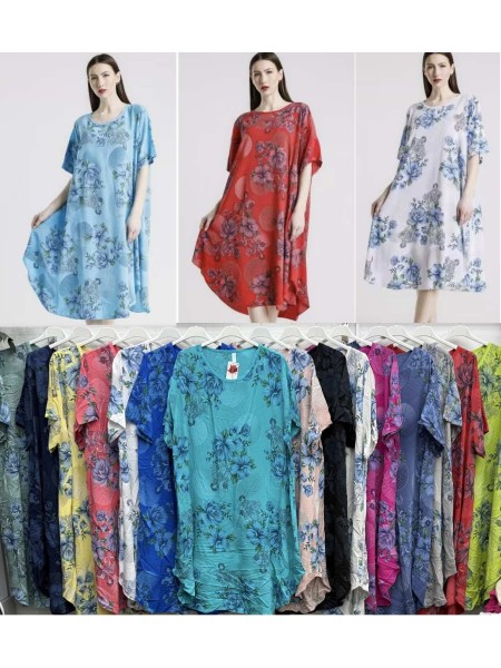 Sukienki damskie wloskie, Size uni,paczka 6szt,mix kolor
