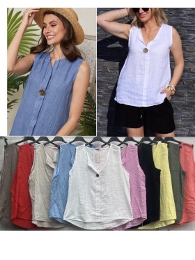 Bluzki damskie wloskie, Size uni,paczka 6szt,mix kolor