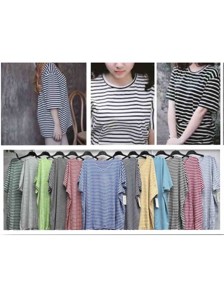 Bluzki damskie wloskie, Size uni,paczka 6szt,mix kolor