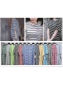 Bluzki damskie wloskie, Size uni,paczka 6szt,mix kolor