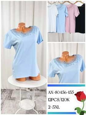 Bluzki damskie , size 2-5xl ,paczka 12szt,mix kolor