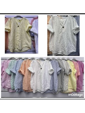Bluzki damskie Włoski, size uni, paczka 6szt, mix kolor