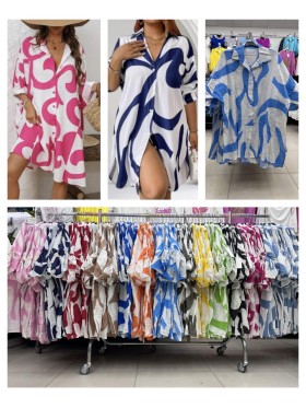 Koszule damskie wloskie, Size uni,paczka 6szt,mix kolor