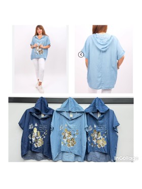 Bluzki damskie Włoski, size uni, paczka 6szt, mix kolor