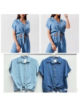 Bluzki damskie Włoski, size uni, paczka 6szt, mix kolor