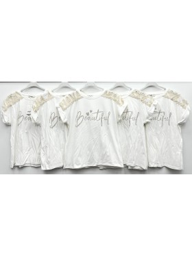 Bluzki damskie Włoski, size uni, paczka 6szt, 1 kolor