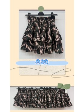 Spódnica krótka damskie Włoski, size uni, paczka 6szt, mix kolor