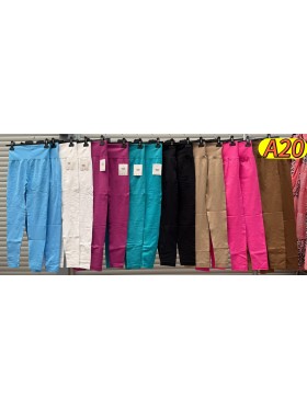 Legginsy damskie Włoski, size uni, paczka 6szt, mix kolor