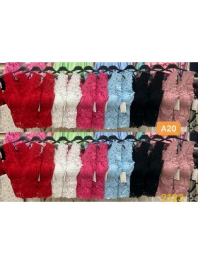 Bluzki damskie Włoski, size uni, paczka 6szt, mix kolor