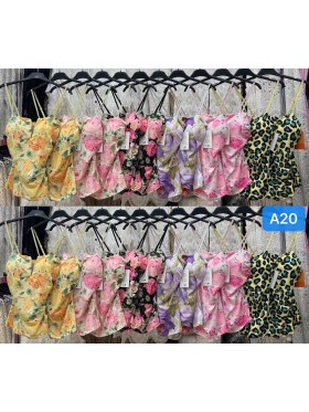 Bluzki damskie Włoski, size uni, paczka 6szt, mix kolor