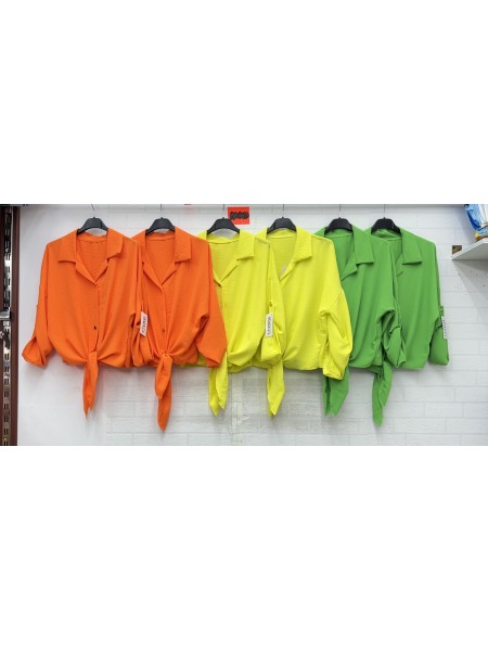 Bluzki damskie Włoski, size uni, paczka 6szt, mix kolor