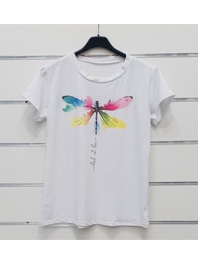 Bluzki damskie Włoski, size uni, paczka 6szt, mix kolor