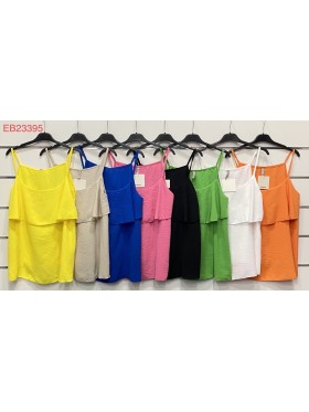 Bluzki damskie Włoski, size uni, paczka 6szt, mix kolor
