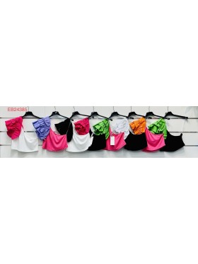 Bluzki damskie Włoski, size uni, paczka 6szt, mix kolor