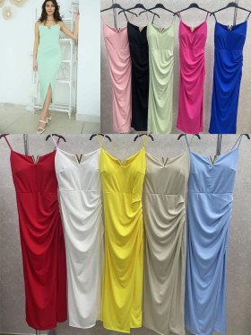 Sukienki damskie wloskie, Size uni,paczka 6szt,mix kolor